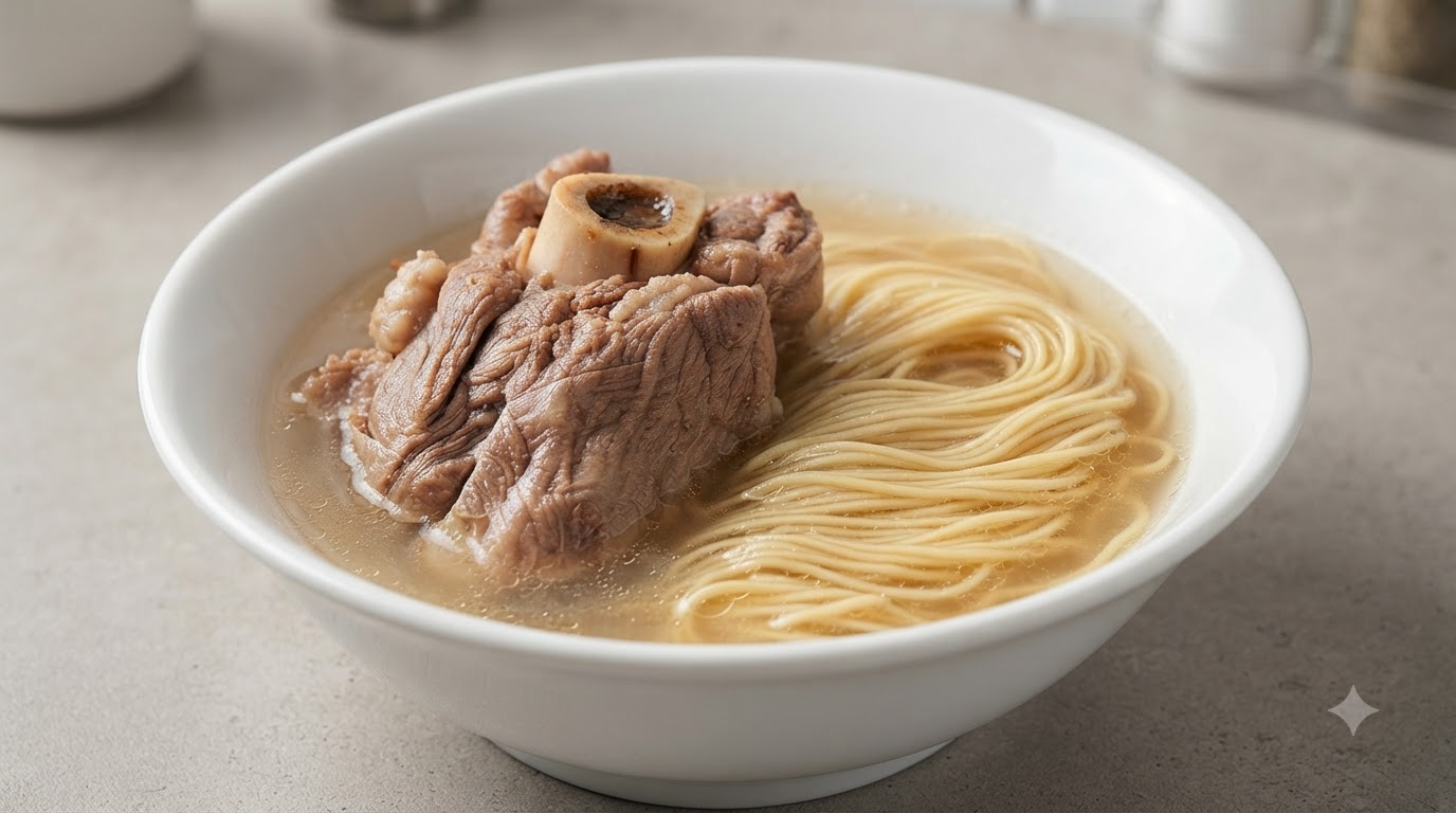 じっくり煮込んだ絶品豚骨ラーメン
