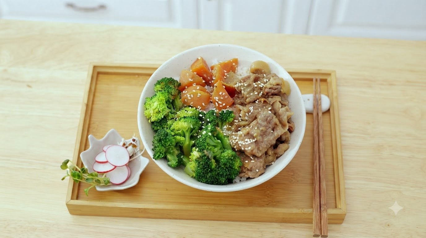 旨味たっぷり特製赤味噌牛丼