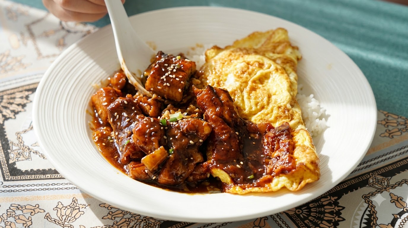 醤油ダレで煮込んだ絶品うなぎご飯