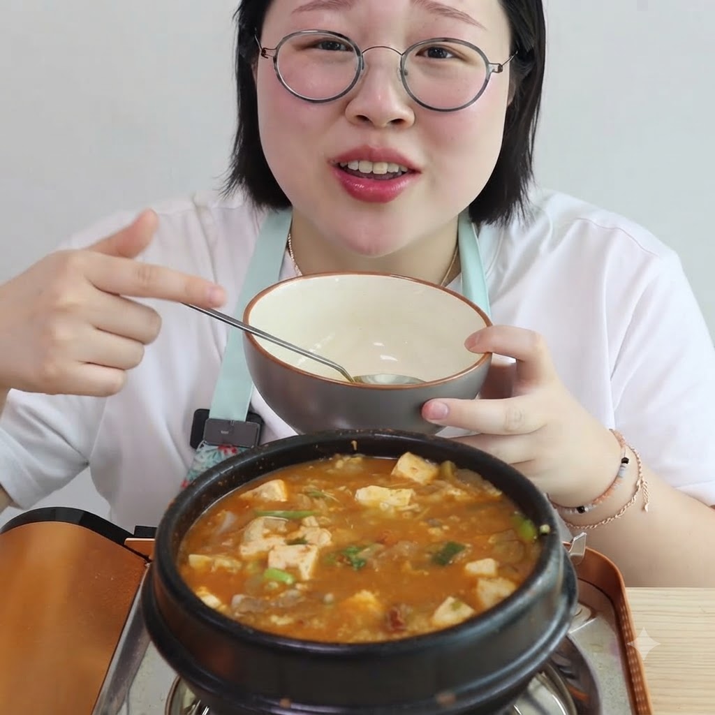 スライスした玉ねぎとズッキーニが入ったグツグツ煮立つスープの鍋と、手前に置かれたボウル。